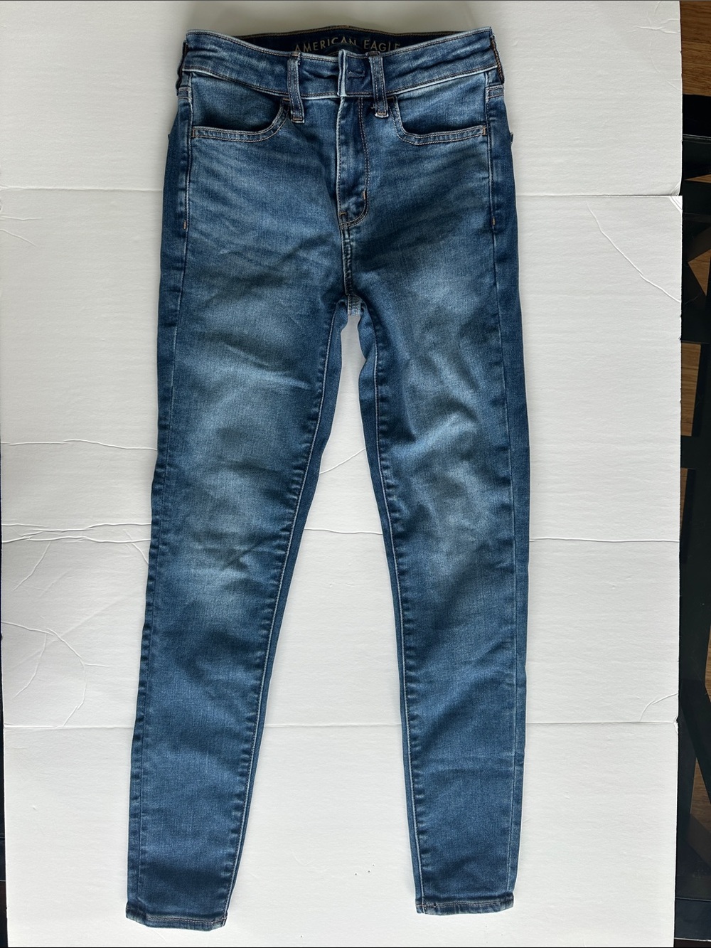 American Eagle Outfitters Women's Medium Blue Skinny Jeans 2 short